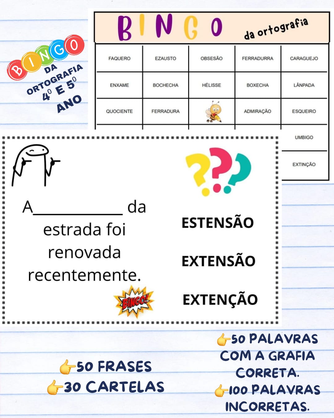 BINGO DA ORTOGRAFIA