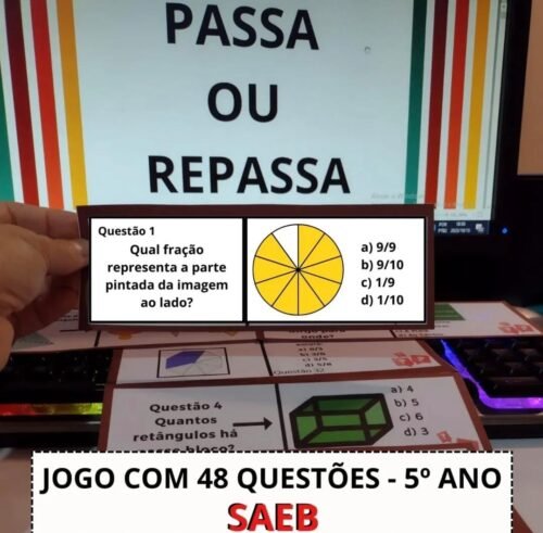 JOGO PASSA OU REPASSA DE MATEMÁTICA  5º ANO