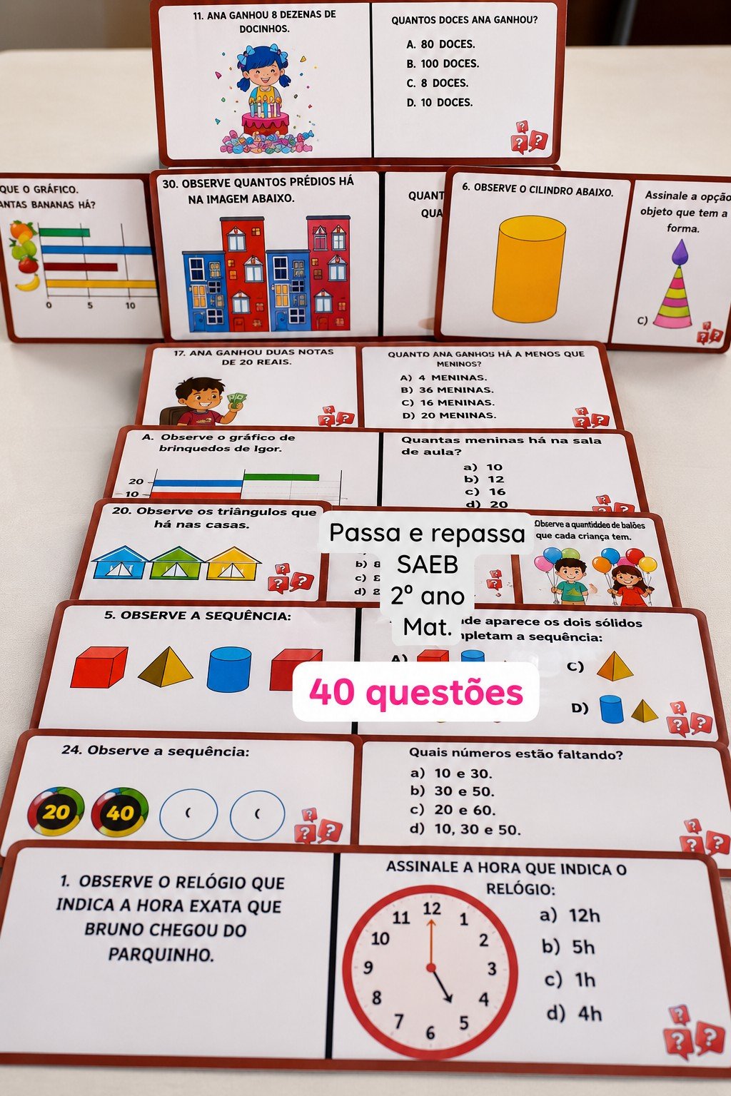 JOGO PASSA OU REPASSA 2º ANO MATEMÁTICA