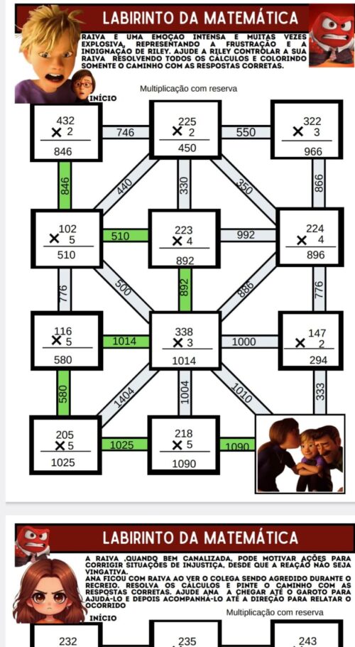 LABIRINTOS DE CÁLCULOS DIVERTIDAMENTE 3º ANO - Image 6