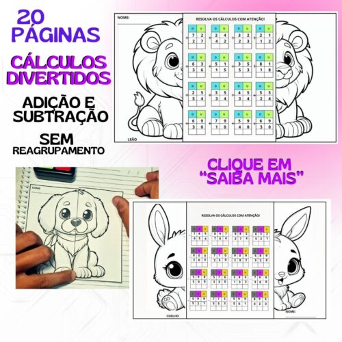 CÁLCULOS DIVERTIDOS SEM REAGRUPAMENTO - Image 2