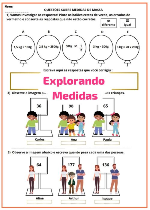 EXPLORANDO MEDIDAS 4⁰ e 5⁰ ano - Imagem 6