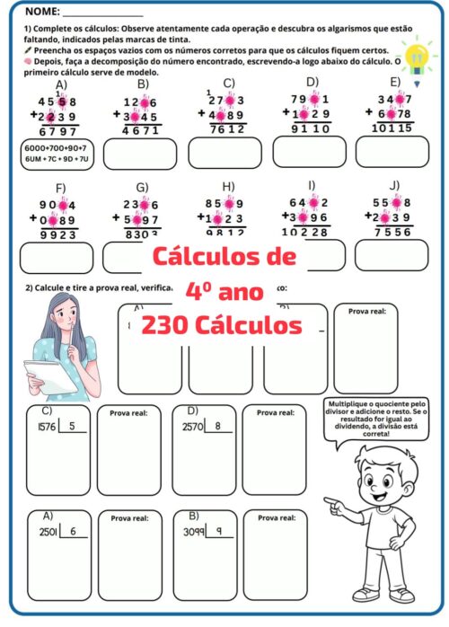 Cálculos de 4º ano - Imagem 3
