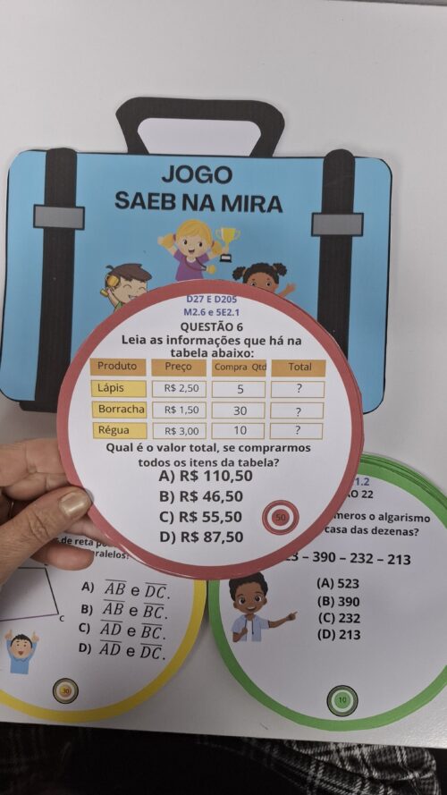 SAEB NA MIRA- JOGO DE MATEMÁTICA DE 5⁰ ANO - Imagem 2