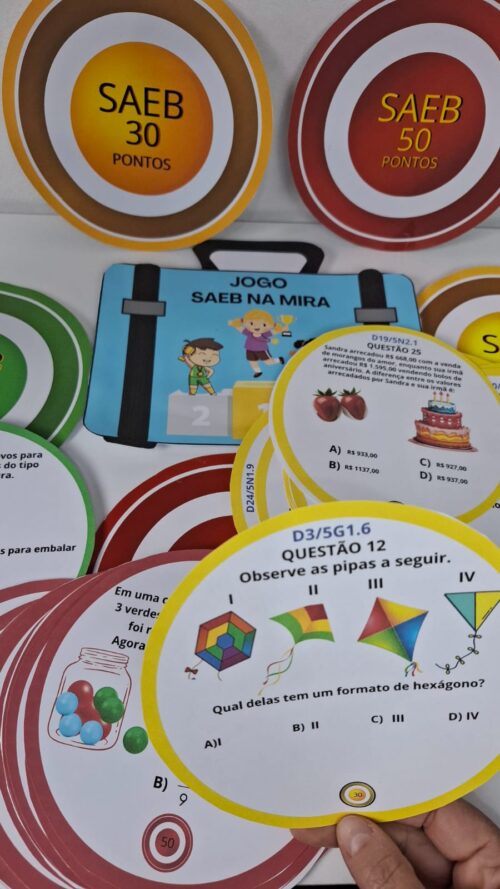 SAEB NA MIRA- JOGO DE MATEMÁTICA DE 5⁰ ANO