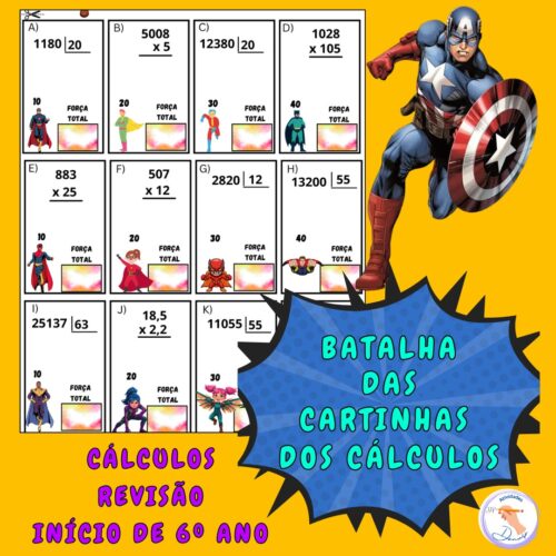 Batalha das cartinhas 6º ANO ou final de 5⁰ ano