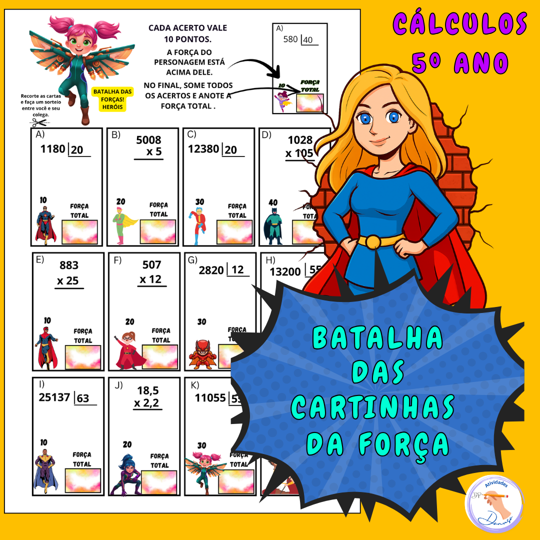 LIGA DOS HERÓIS DOS CÁLCULOS - 5º ANO