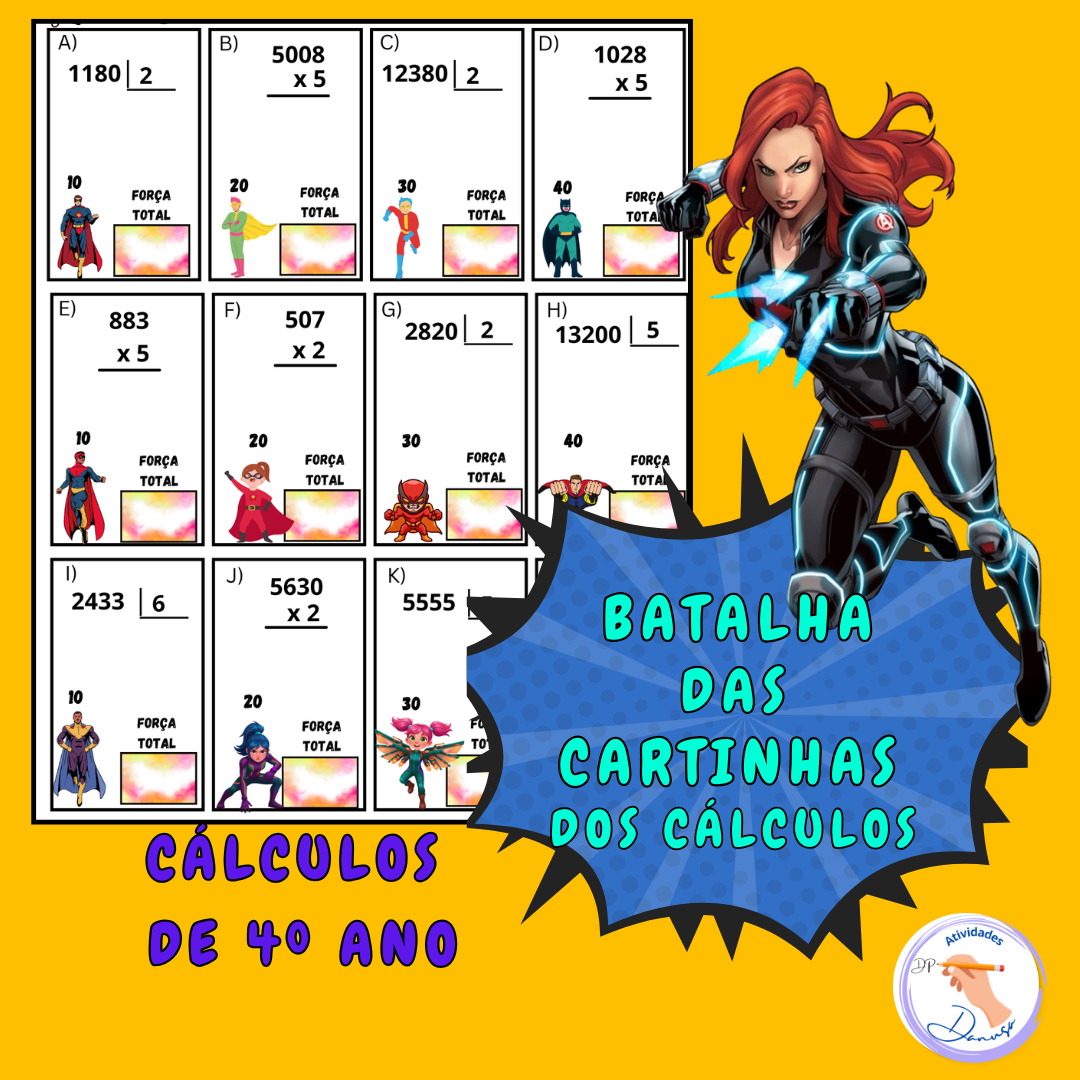 Batalha das cartinhas dos Cálculos  DE 4º ANO