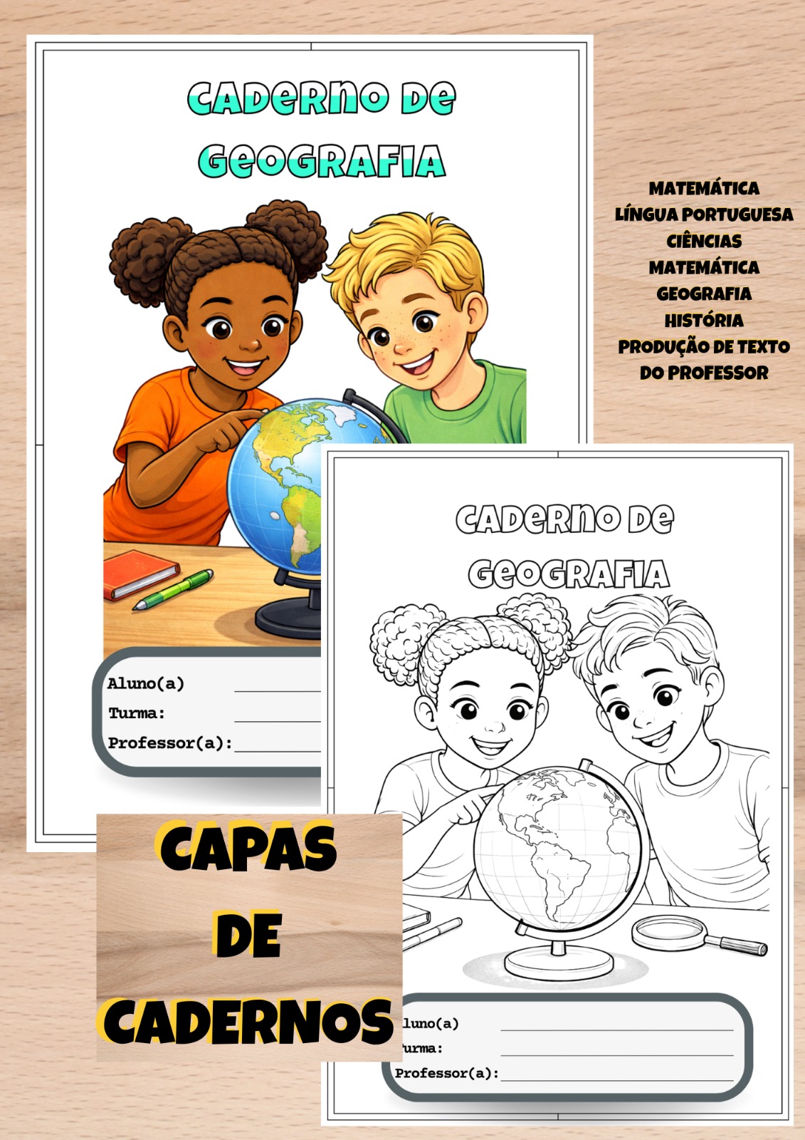Capas de Cadernos