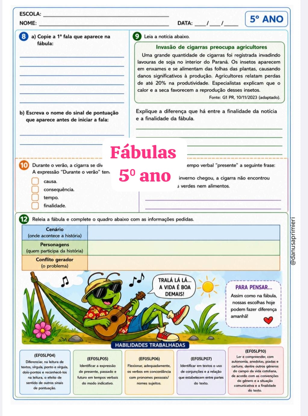 Fábulas de 5⁰ ano - Imagem 5