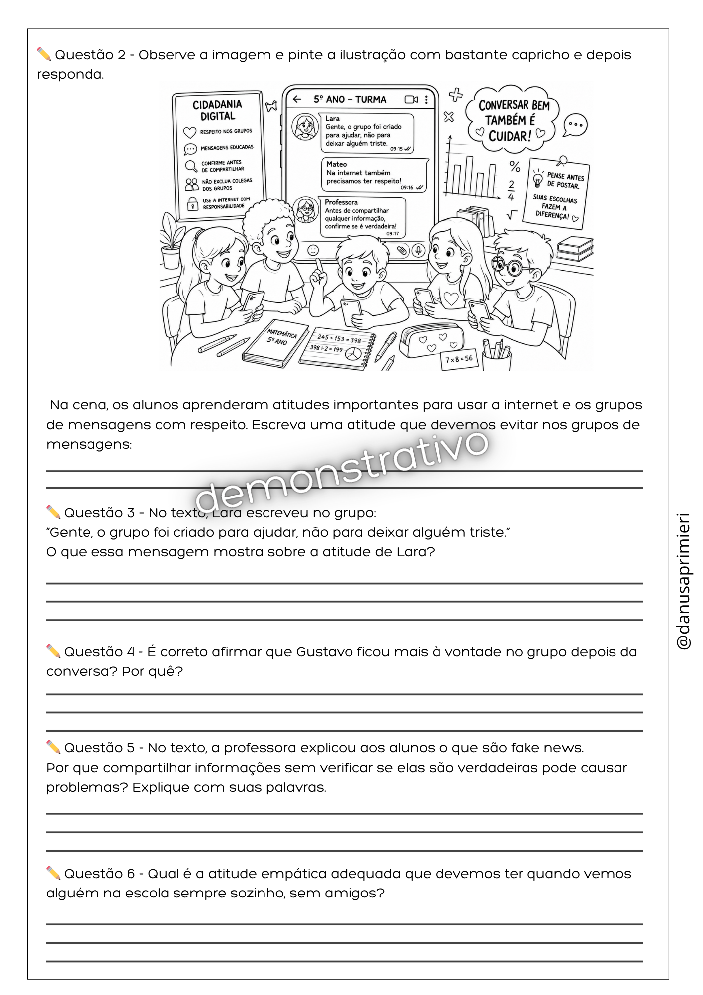 PROJETO CONVIVÊNCIA E CIDADANIA 4º E 5º ANO - Imagem 7