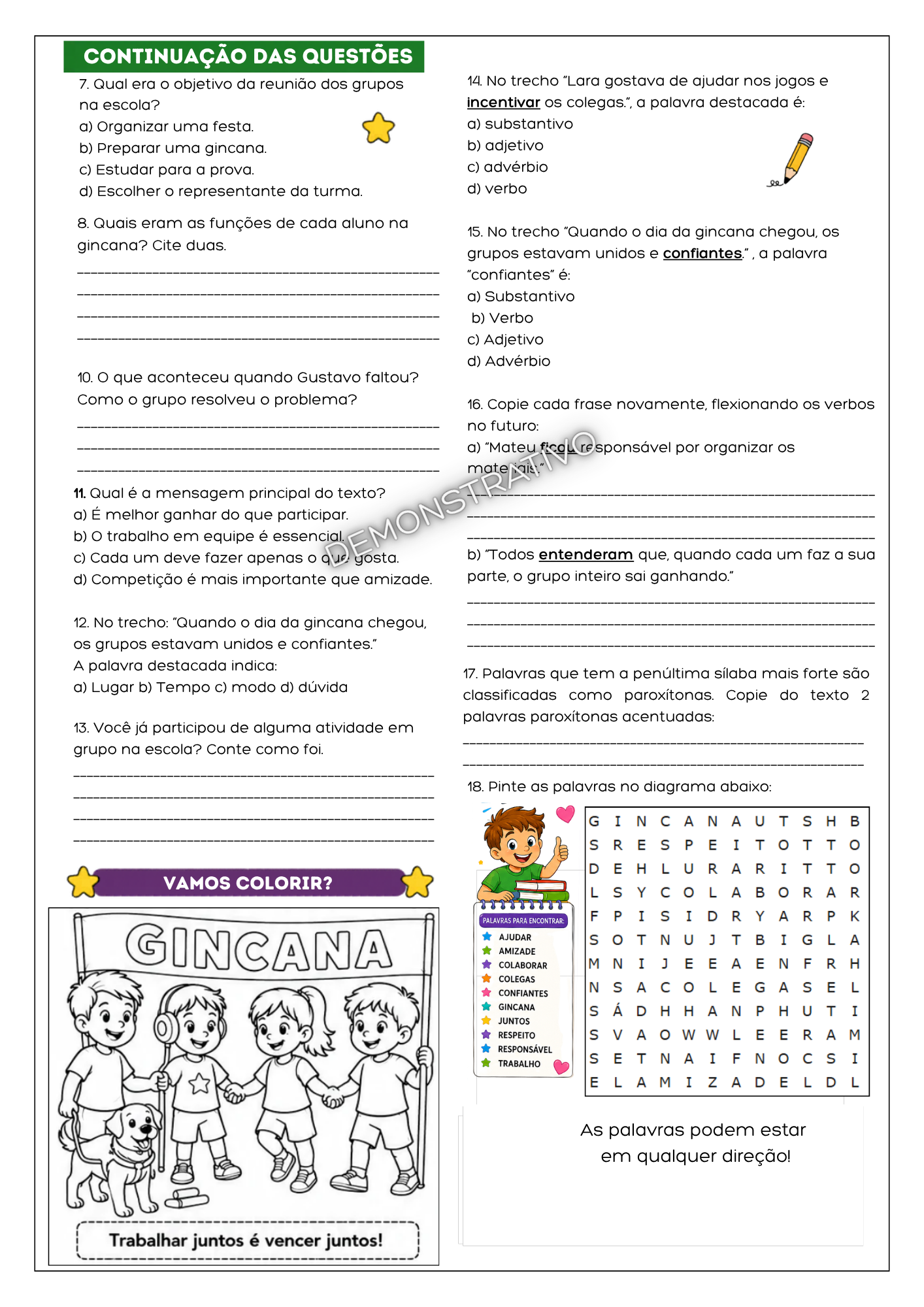 PROJETO CONVIVÊNCIA E CIDADANIA 4º E 5º ANO - Imagem 6