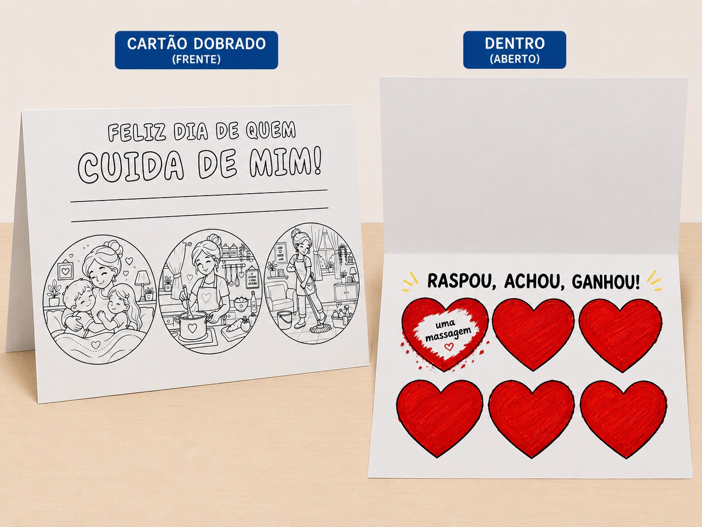 RASPADINHA DIA DAS MÃES - QUEM CUIDA DE MIM