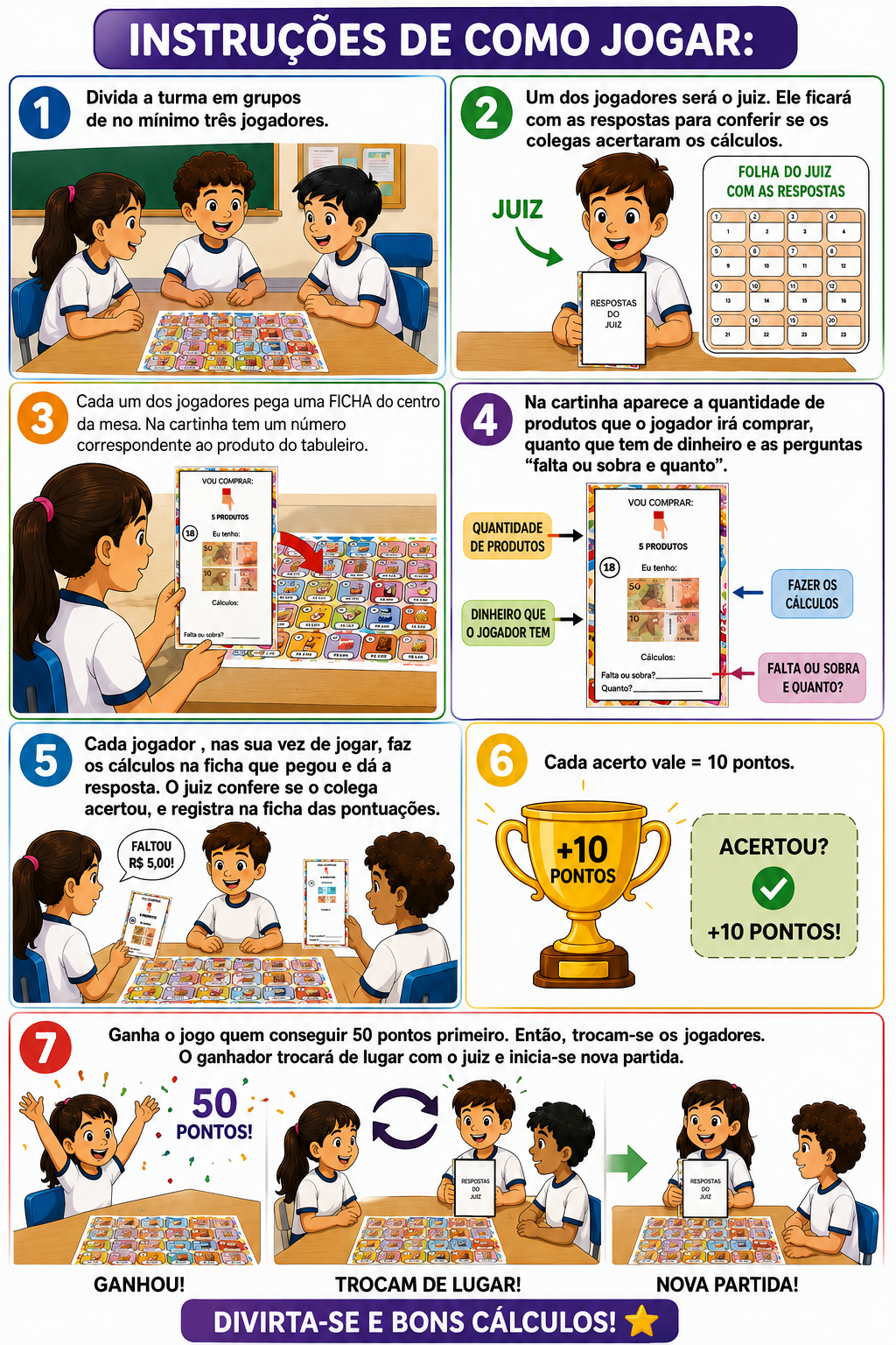 JOGO FALTA OU SOBRA 4º E 5º ANO - Imagem 2