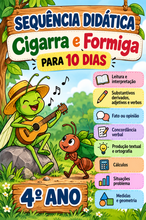 Sequência Didática- Fábula Cigarra e a Formiga- 4⁰ ano